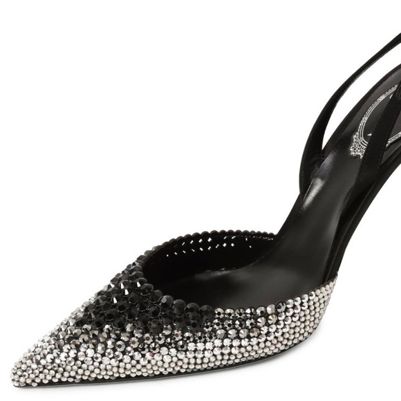 Rene Caovilla Jackie Crystal studded Sling-Back Pump in size US9 - Picture 10 of 16